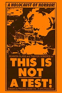 Image: “This Is Not a Test” (1962) poster